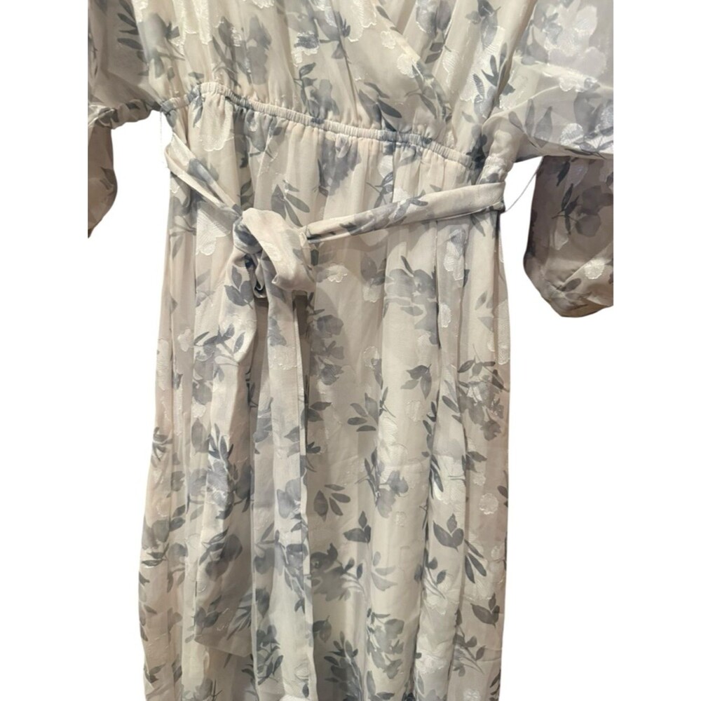 Baltic Born Floral Jacquard Kimono Maxi Dress Size XL - Picture 12 of 14